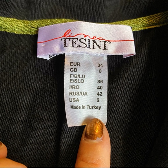 🖤 TESINI BLACK COTTON BLAZER JACKET! - Picture 11 of 12